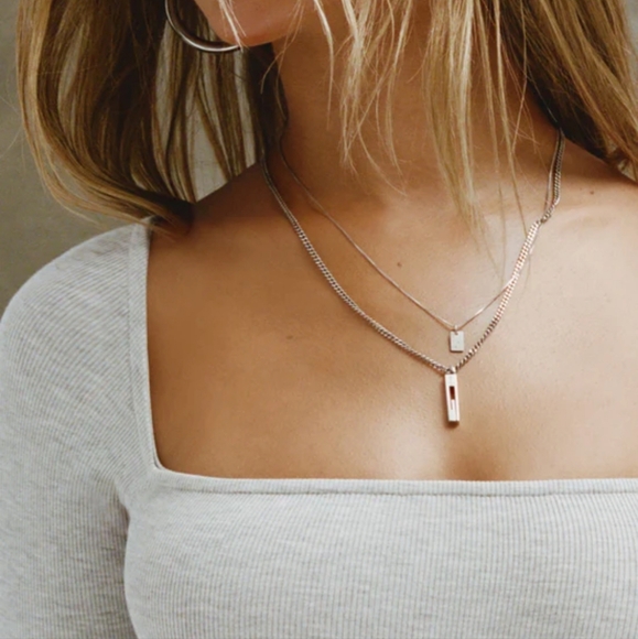 Joah Brown Square Neck Long Sleeve- pearl grey S/M - Picture 3 of 6